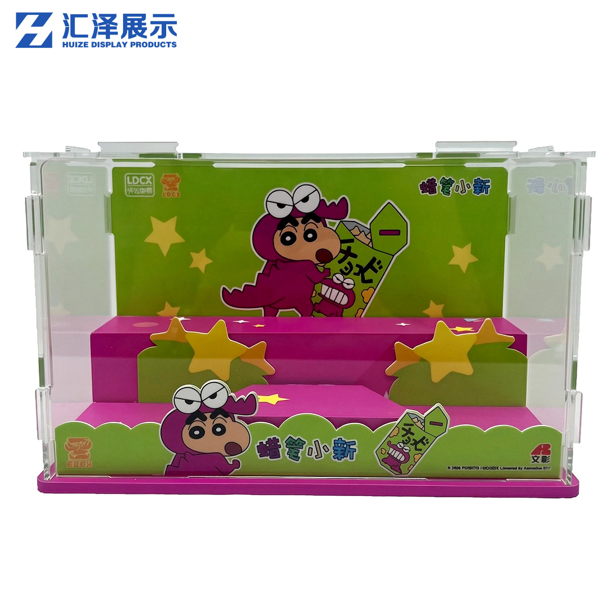 手办盲盒展示盒 亚克力防尘透明盒 泡泡玛特收纳架 玩具陈列盒